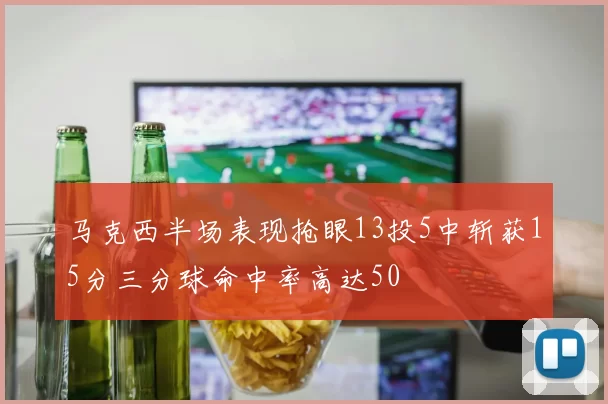 马克西半场表现抢眼13投5中斩获15分三分球命中率高达50